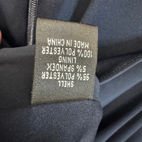 Adrianna Papell Beaded Jersey Maxi Dress Eclipse Blue Mother of the Bride Sz 20W - Picture 16 of 16